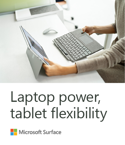 Microsoft Surface: Laptop power, tablet flexibility