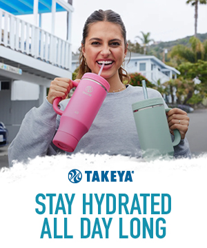Takeya. Stay Hydrated All Day Long.