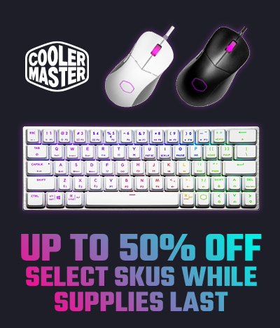 Cooler Master: Up to 50% off select SKUs while supplies last