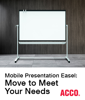 Mobile Presentation Easel: Move to Meet 
Your Needs from ACCO.  Shop now.