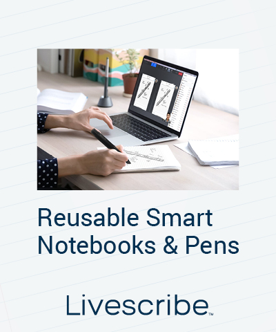 Reusable Smart Notebooks and Pens from Livescribe