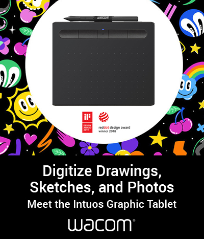 Digitize Drawings, Sketches, and Photos. Meet the Intuos Graphic Tablet.