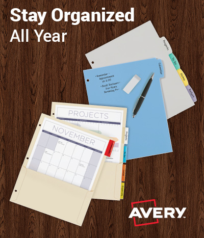 Avery: Stay Organized All Year