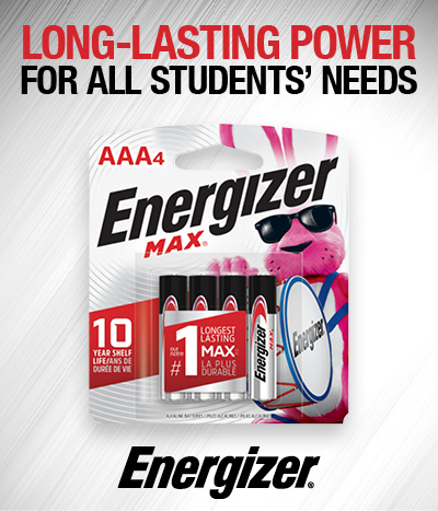 Energizer: Long-Lasting Power for All Student's Needs