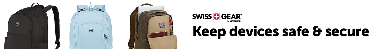 Swissgear. Keep devices safe and secure.